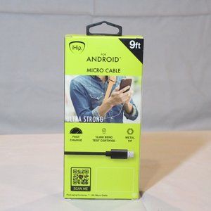 ihip 9 foot charger for android micro cable